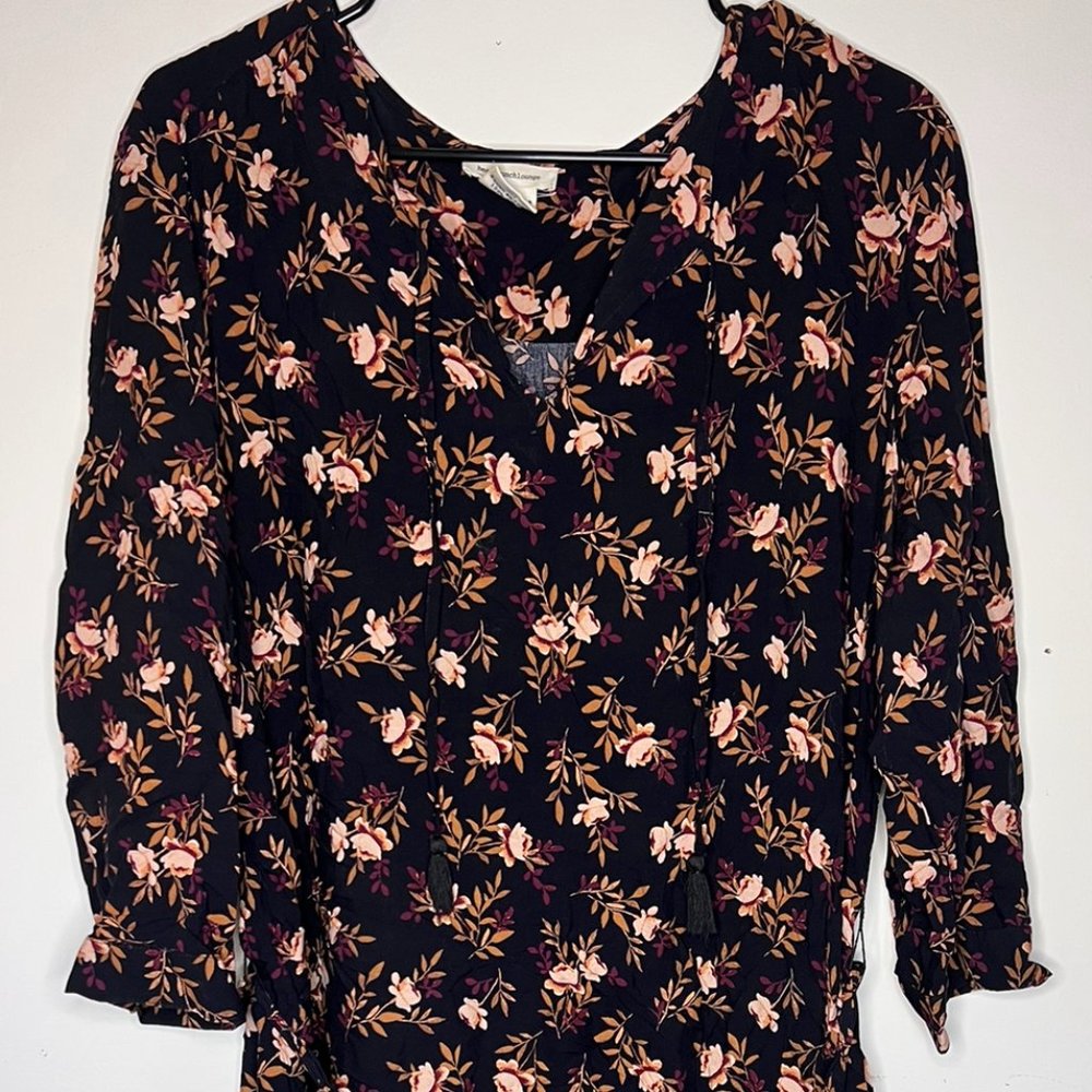 BeachLunchLounge Thin Cotton Beach Dress 3/4 Sleeve Size XL